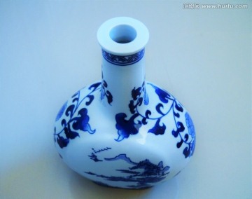 青花瓷酒瓶 白酒瓶 蓝花瓶