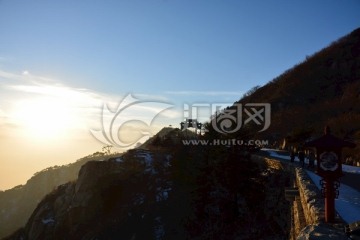 泰山冬日景色