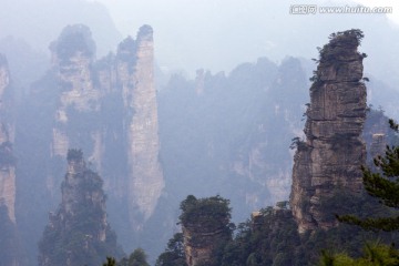 张家界 武陵源 著名景点 旅游