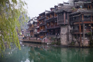 凤凰古城 夜景 湘西 著名景点