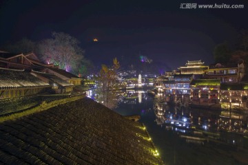 凤凰古城 夜景 湘西 著名景点