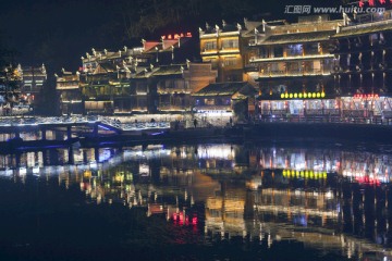 凤凰古城 夜景 湘西 著名景点