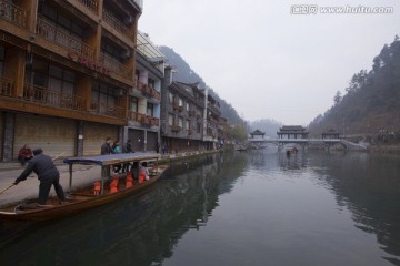 凤凰古城 湘西 著名景点 冬天