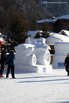 雪雕 雕塑