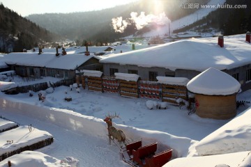 雪乡 双峰林场 中国雪乡 雪景