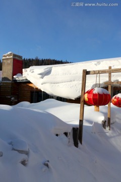 雪乡 双峰林场 春节 红灯 灯