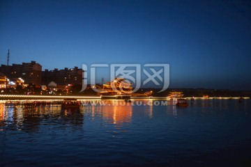 党河风情线夜景