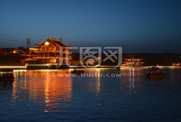 党河风情线夜景