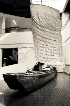 古代木帆船模型