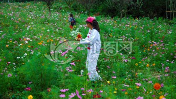 花与女人