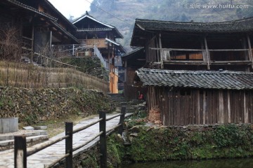 地笋苗寨 湘西 少数名族 山寨