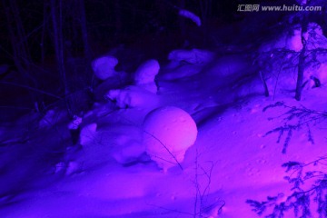 雪乡 夜景 风景