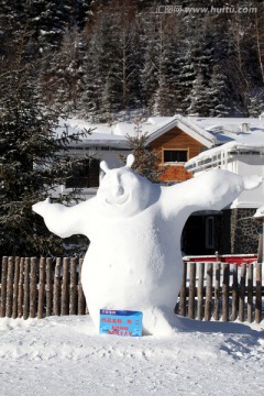 雪雕 雕塑 雪乡 冰雪