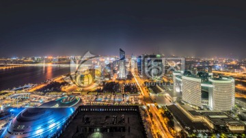 钱江新城夜景全景