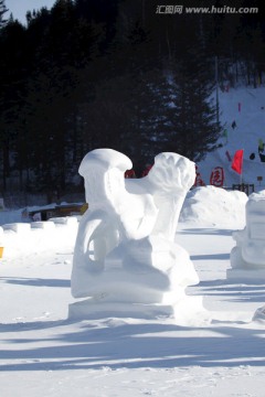 雪雕 雕塑 雪乡 冰雪艺术