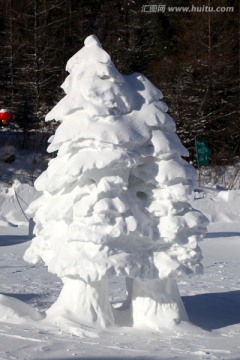 雪雕 雕塑 雪乡 冰雪艺术