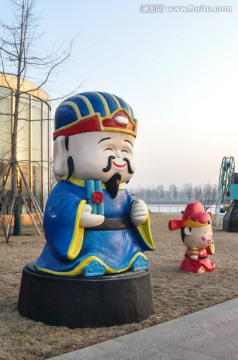 福禄寿雕塑