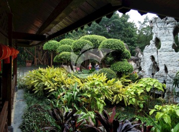 漂亮的中式景观庭院