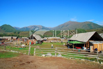 新疆禾木图佤族村落