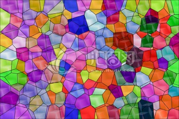 染色玻璃拼花教堂玻璃 无分层