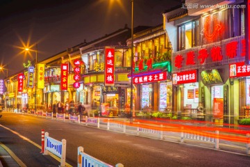 杭州高银街食街夜景
