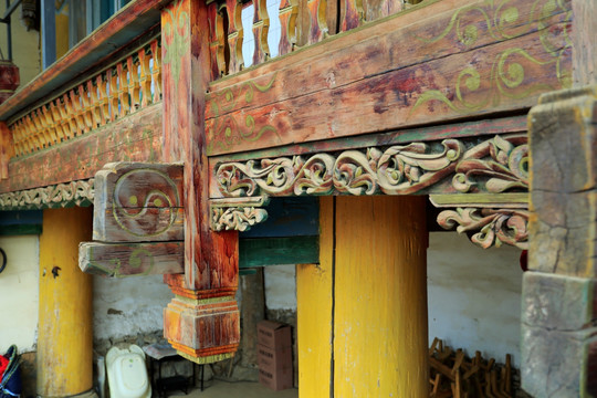 藏式木雕 藏式建筑 藏式风格