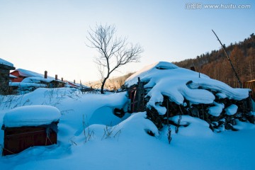 北方雪景