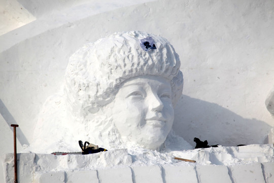 雪雕 雪 冬天