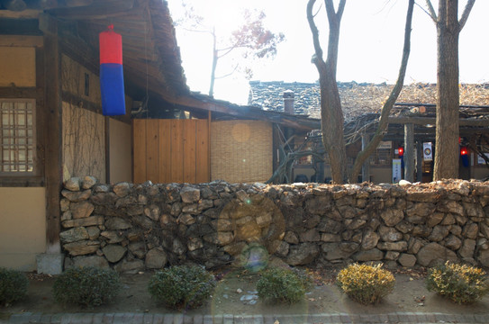 韩国民俗村 富裕家庭庭院