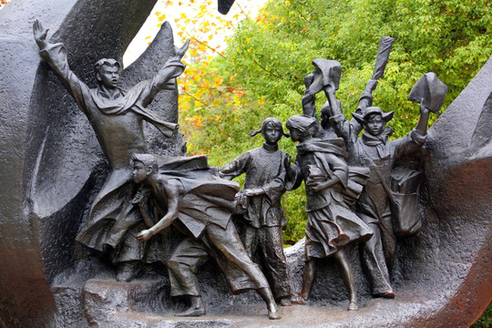 龙华列士陵园 革命烈士 雕塑
