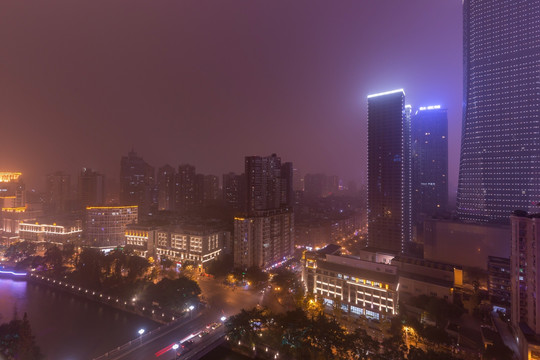 成都市东大街夜景