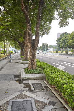 珠海市政绿道人行道