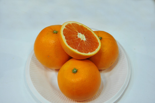 红橙 脐橙 橙子切面