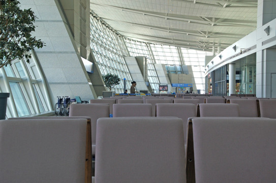 韩国仁川机场 候机楼内景