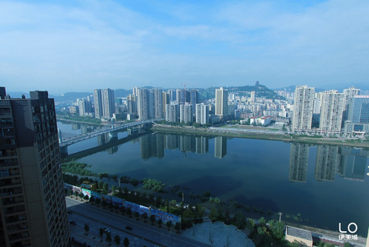 巴中城市风光实景拍摄