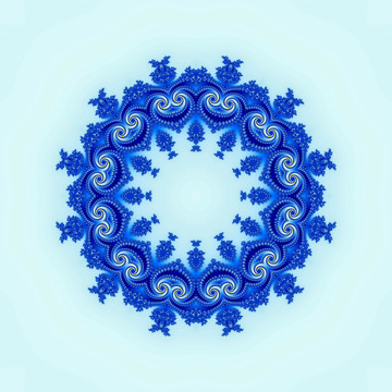 蓝色拼花抽象图案