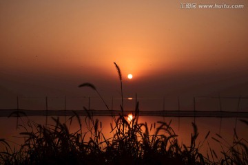 大通湖夕阳