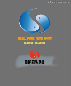鱼logo S字母 logo