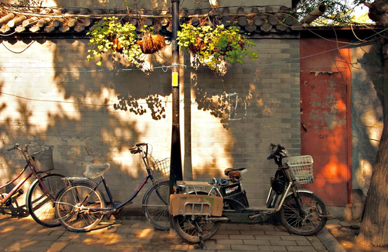 北京胡同自行车