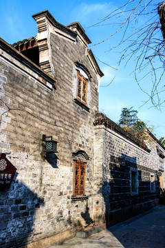 江南仿古街巷 仿古建筑 街景