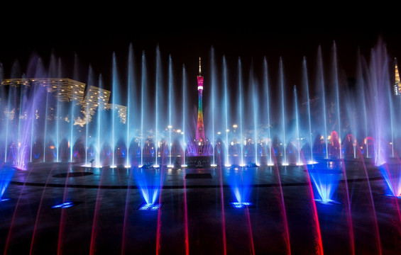 花城广场音乐喷泉
