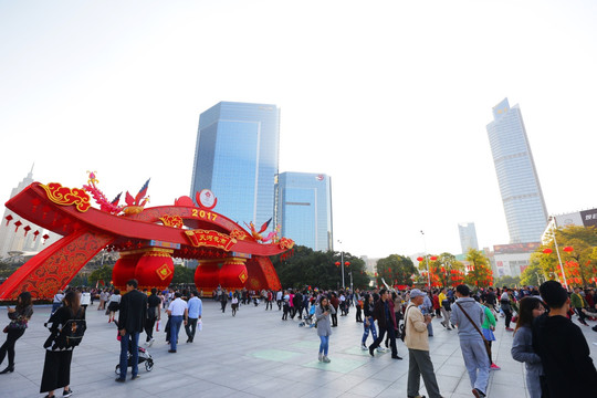 广州天河花市 行花街