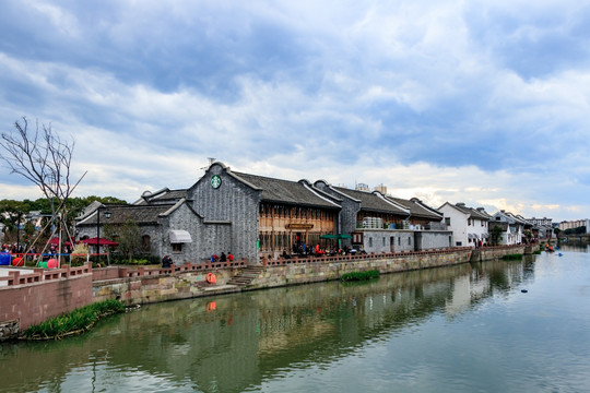 宁波南塘老街 南塘老街仿古建筑