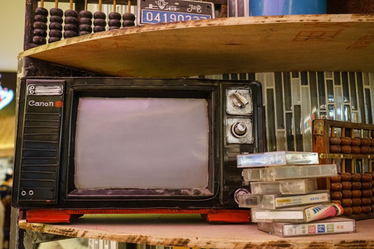 老电视 老式电视机 怀旧复古