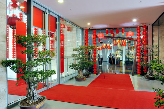 中国红装饰