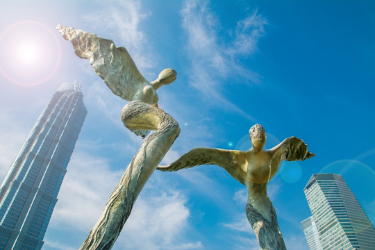 上海浦东 广场雕塑