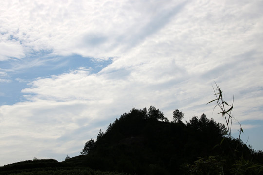 蓝天白云 风景 山峰