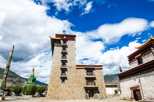 西藏桑耶寺 古建筑