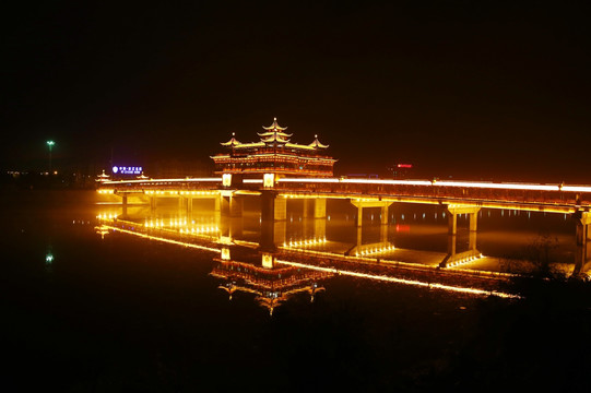 黄山市文峰桥夜景