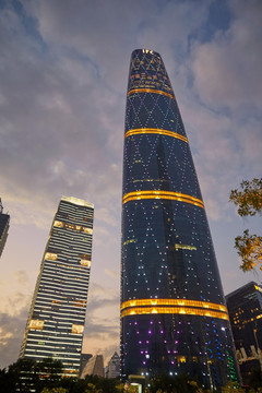 广州西塔国际金融中心摩天大楼